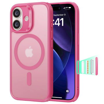 iPhone 17 Magsafe Case with Camera Control Frosted Pink