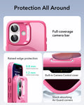 ESR iPhone 17 Magsafe Case with Camera Control Frosted Pink Raised Edge Protection