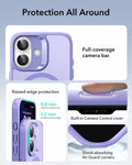ESR iPhone 17 Magsafe Case with Camera Control Frosted Purple Raised Edge Protection