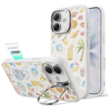 Ocean Shell iPhone 17 Magsafe case with Stand