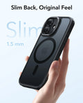 ESR iPhone 17 Magsafe Case with Stand Camera Control Frosted Black Slim Back