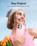 ESR iPhone 17 Magsafe Case with Stand Camera Control Frosted Bubblegum Pink Stay Original
