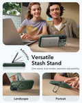 ESR iPhone 17 Magsafe Case with Stand Camera Control Frosted Green Versatile Stash Stand