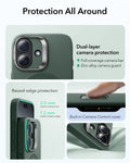 iPhone 17 Cloud Soft Magnetic Case (Camera Control, Stash Stand) - Olive Green ESR ESR