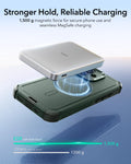 ESR iPhone 17 Cyber Tough Magsafe Case with Camera Control Green Magsafe Charging