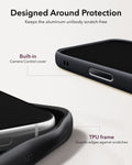 ESR Black Leather iPhone 17 Pro Magsafe Case with Stand Designed Around Protection