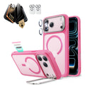 iPhone 17 Pro Classic Magsafe Case with Corning Glass Screen Protector Frosted Pink