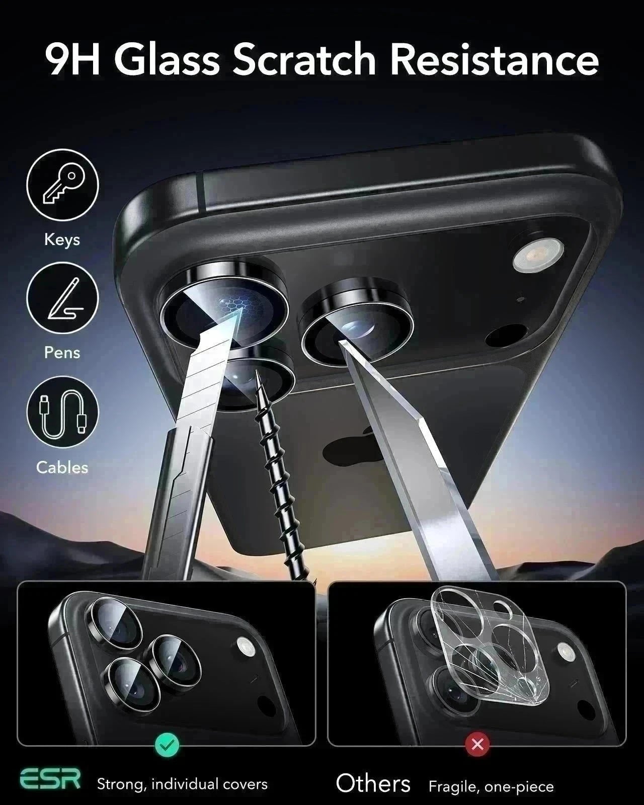 Protection Dos Et Plateau Objectif Pour IPhone 17 Pro Max - 2+2 Pièces, Finition Mate Translucide, Anti-empreintes, Ultra Léger - 3
