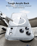 ESR iPhone 17 Pro Magsafe Case with Camera Control Clear Shimmer Tough Acrylic Back