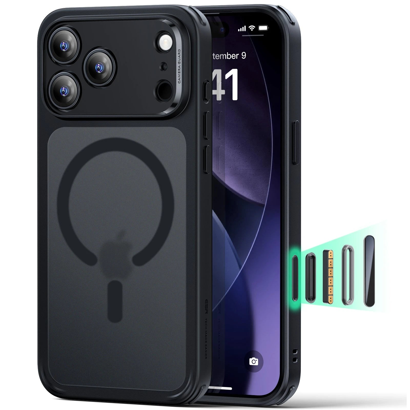 Spigen Coque Tough Armor MagSafe pour Apple iPhone 17 Pro Max - Black Spigen Coque Tough Armor MagSafe pour Apple iPhone 17 Pro Max - Black