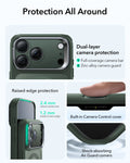 ESR iPhone 17 Pro Magsafe Case with Stand Camera Control Frosted Green Raised Edge Protection