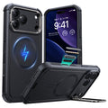 iPhone 17 Pro Cyber Tough Magsafe Case with Stand and Camera Control Black