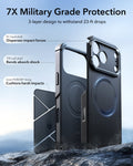 ESR iPhone 17 Pro Cyber Tough Magsafe Case with Stand and Camera Control Black Military Grade Protection
