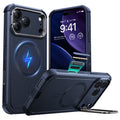 iPhone 17 Pro Cyber Tough Magsafe Case with Stand and Camera Control Blue