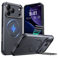 iPhone 17 Pro Cyber Tough Magsafe Case with Stand and Camera Control Gray