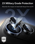 ESR iPhone 17 Pro Max Armorite Camera Lens Protector Black military grade protection