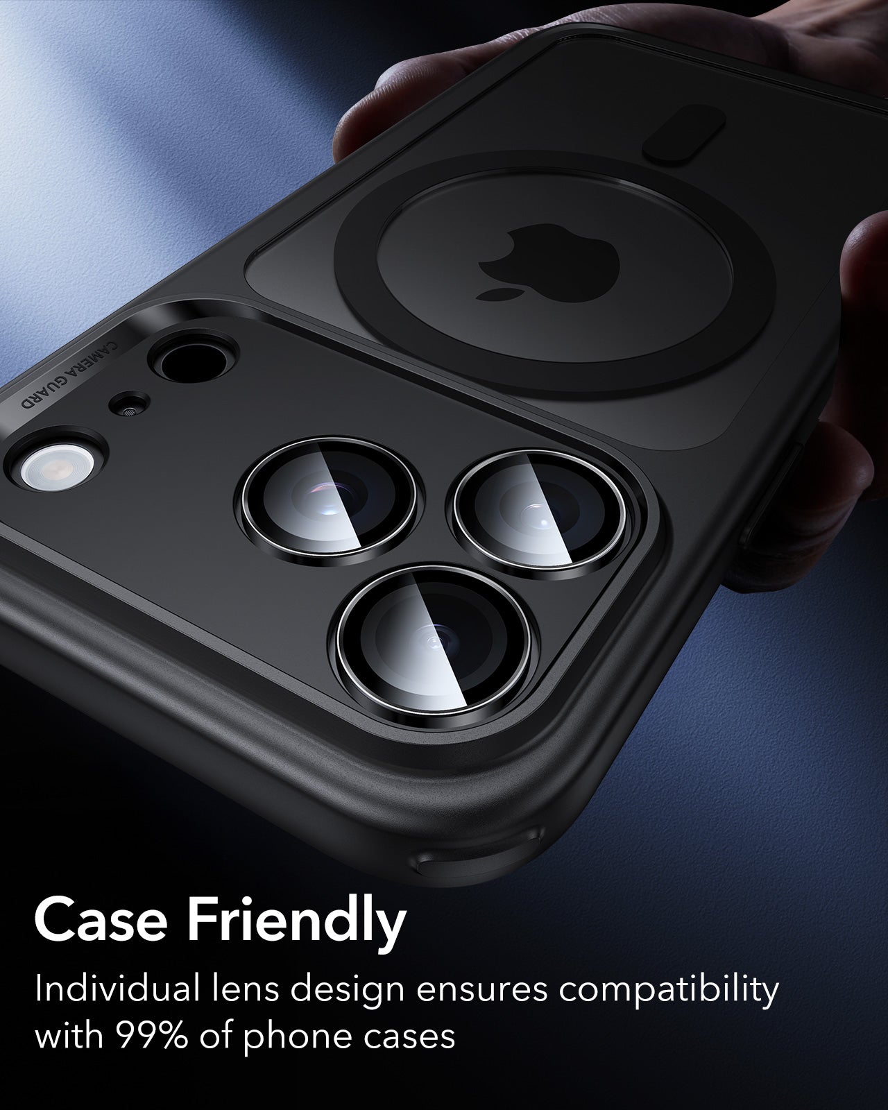 ESR iPhone 17 Pro Max Armorite Camera Lens Protector Black compatibility