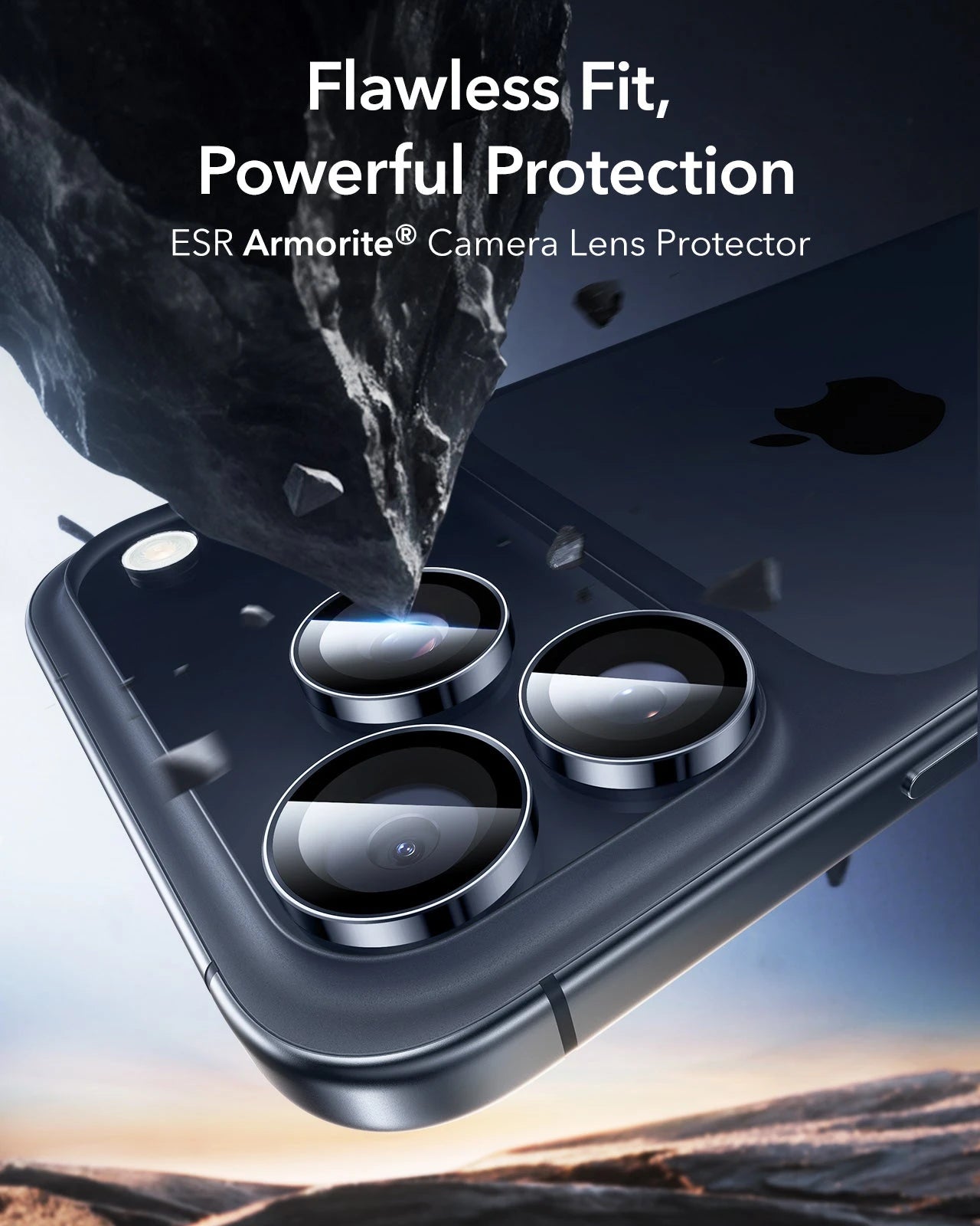 ESR iPhone 17 Pro Max Armorite Camera Lens Protector Blue
