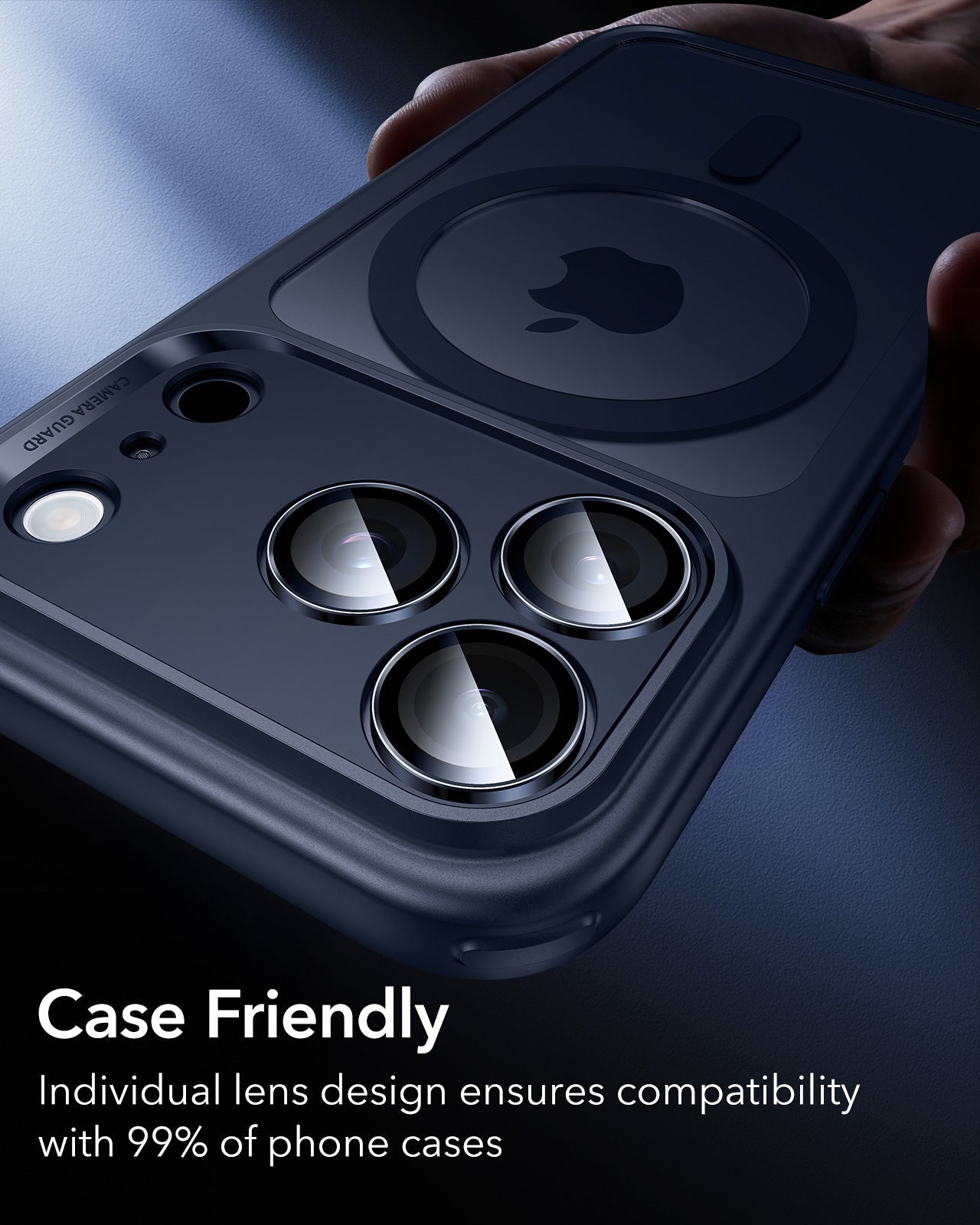 ESR iPhone 17 Pro Max Armorite Camera Lens Protector Blue compatibility