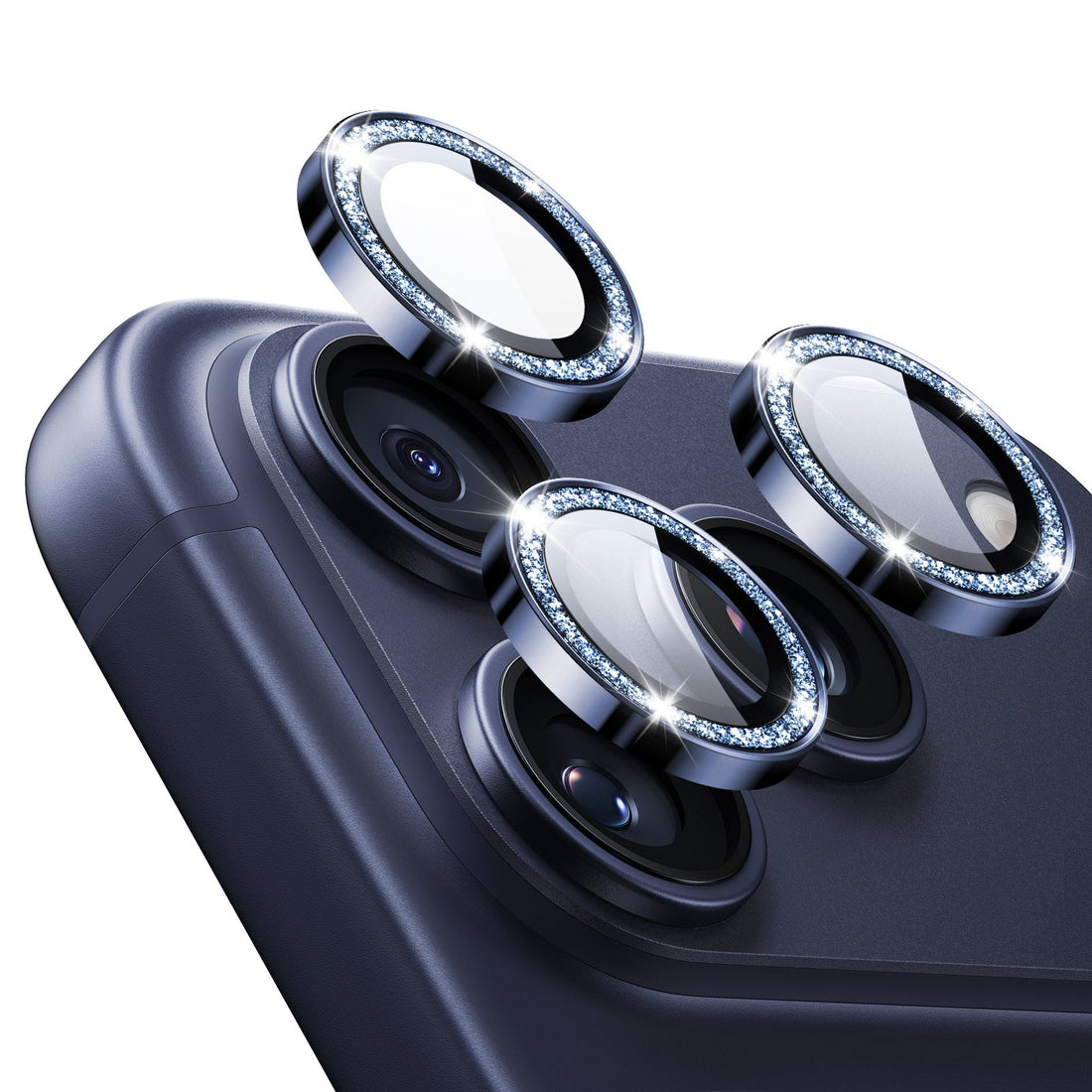 iPhonw 17 Pro Max Armorite Camera Lens Protector Blue Shimmer