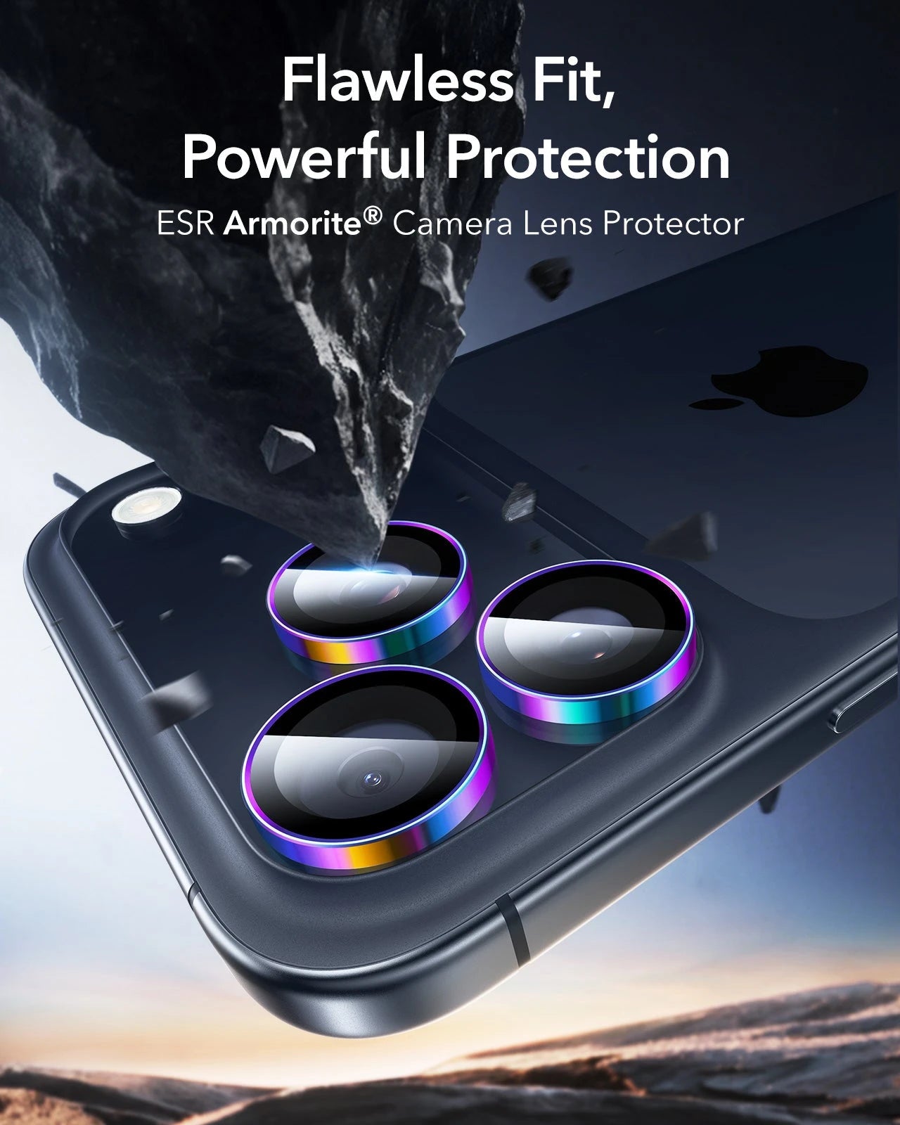 ESR iPhone 17 Pro Max Armorite Camera Lens Protector Chromatic