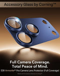 ESR iPhone 17 Pro Max Corning Glass Camera Lens Protector Blue Full Camera Coverage. Total Peace of Mind.