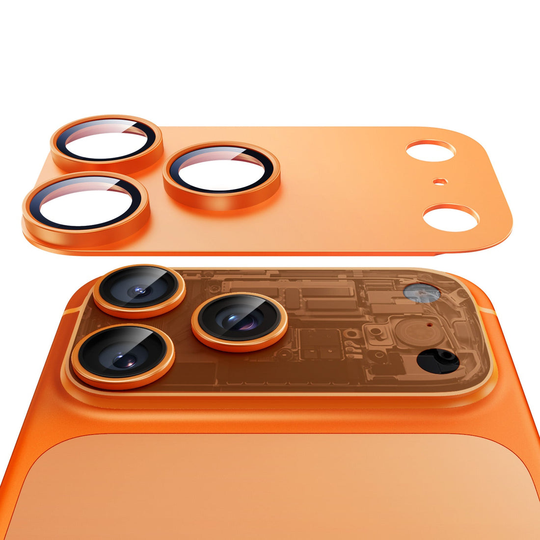iPhone 17 Pro Max Corning Glass Camera Lens Protector Orange