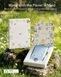 ESR Blue Floral iPone 17 Magsafe Case with Stand pair Slim MagSafe Wallet Made With the Planet in Mind
