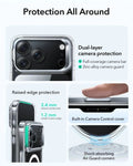 ESR iPhone 17 Pro Magsafe Case with Stand Camera Control Clear Raised Edge Protection