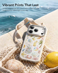 ESR White Ocean Shell iPhone 17 Pro Max Magsafe case with Stand Vibrant Prints That Last