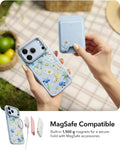 ESR Blue Floral iPhone 17 Pro Max Magsafe Case with Stand MagSafe Compatible