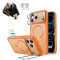 iPhone 17 Pro Max Classic Magsafe Case with Corning Glass Screen Protector Frosted Orange