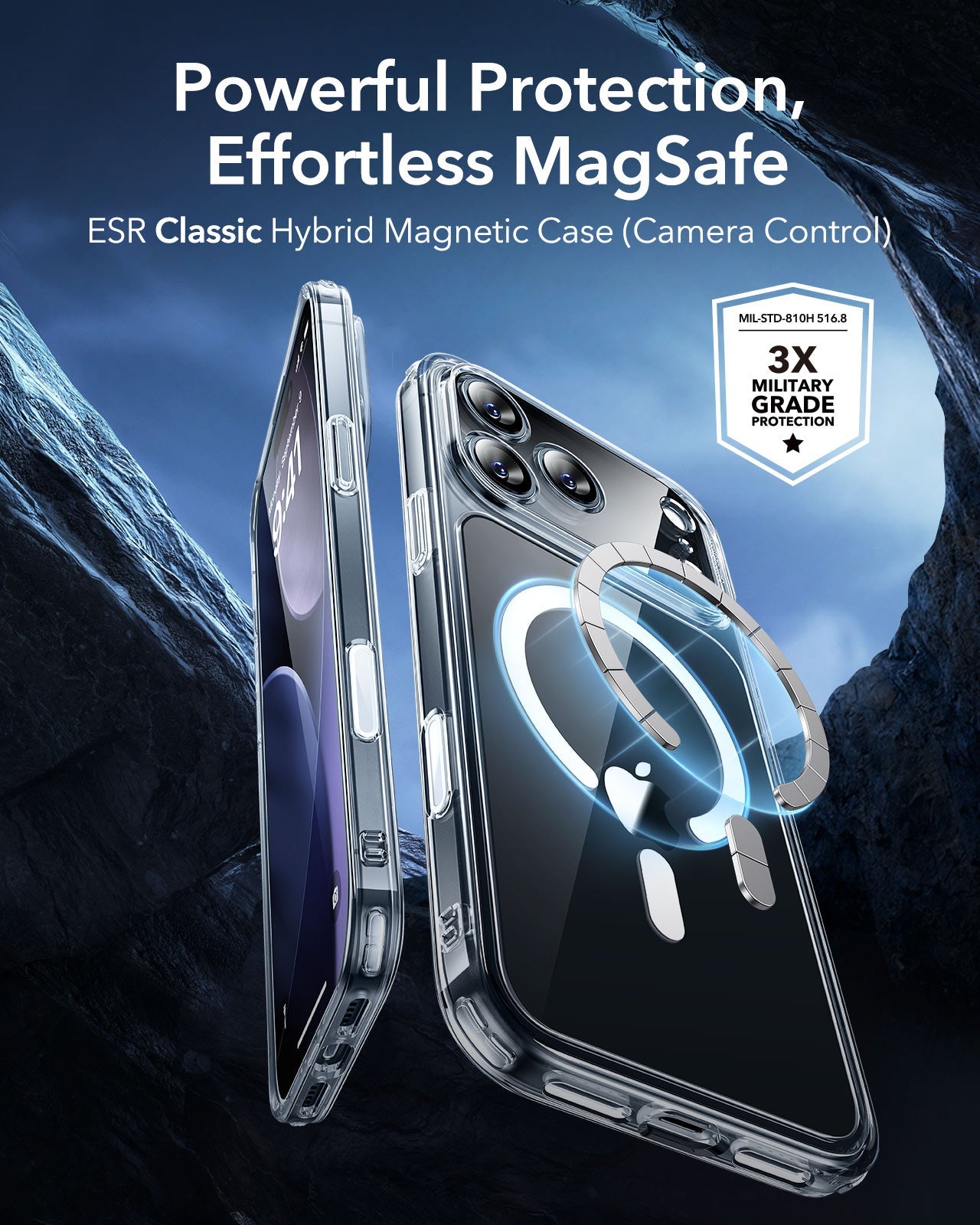 Clear MagSafe IPhone 17 Pro Max Case With Camera Control Cover ESR clear-magsafe-iphone-17-pro-max-case-with-camera-control-cover-esr