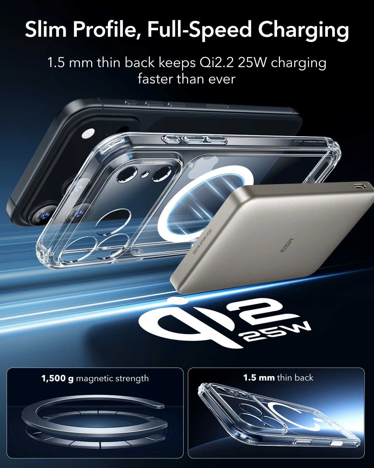 Clear MagSafe IPhone 17 Pro Max Case With Camera Control Cover ESR clear-magsafe-iphone-17-pro-max-case-with-camera-control-cover-esr