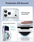 ESR iPhone 17 Pro Max Magsafe Case with Camera Control Clear Shimmer Raised Edge Protection
