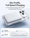 ESR iPhone 17 Pro Max Magsafe Case with Camera Control Clear Shimmer Wireless charging