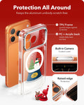 Print iPhone 17 Pro Max Magsafe Case with Stand Clear Christmas Snow Globe  Protection All Around