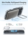 ESR iPhone 17 Pro Max Classic Hybrid Magsafe Case with Stand Camera Control Clear Wireless charging