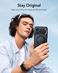 ESR iPhone 17 Pro Max Classic Hybrid Magsafe Case with Stand Camera Control Frosted Black 