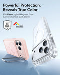 ESR iPhone 17 Pro Max Classic Hybrid Magsafe Case with Stand Camera Control Frosted Bubblegum Pink