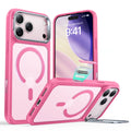 iPhone 17 Pro Max Classic Hybrid Magsafe Case with Stand Camera Control Frosted Pink
