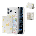 Withe Shell iPhone 17 Pro Max Magsafe Case with Aura Clutch MagSafe Wallet