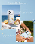 ESR Withe Shell iPhone 17 Magsafe Case with Aura Clutch MagSafe Wallet  Inspired by Summer