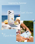 ESR Withe Shell iPhone 17 Magsafe Case with Aura Clutch MagSafe Wallet  Inspired by Summer