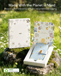 ESR Blue Floral iPone 17 Magsafe Case with Aura Clutch MagSafe Wallet Made With the Planet in Mind
