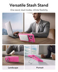 iPhone 17 Pro Max Cloud Soft Magnetic Case (Camera Control, Stash Stand) - Rosy Pink ESR ESR