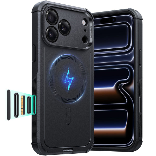 Black MagSafe iPhone 17 Pro Max Case with Camera Control Cover|ESR