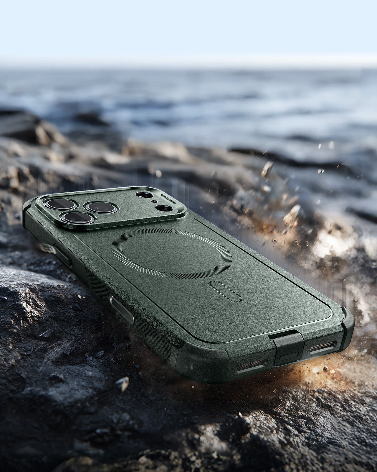 ESR iPhone 17 Pro Max Cyber Tough Magsafe Case with Camera Control Green 