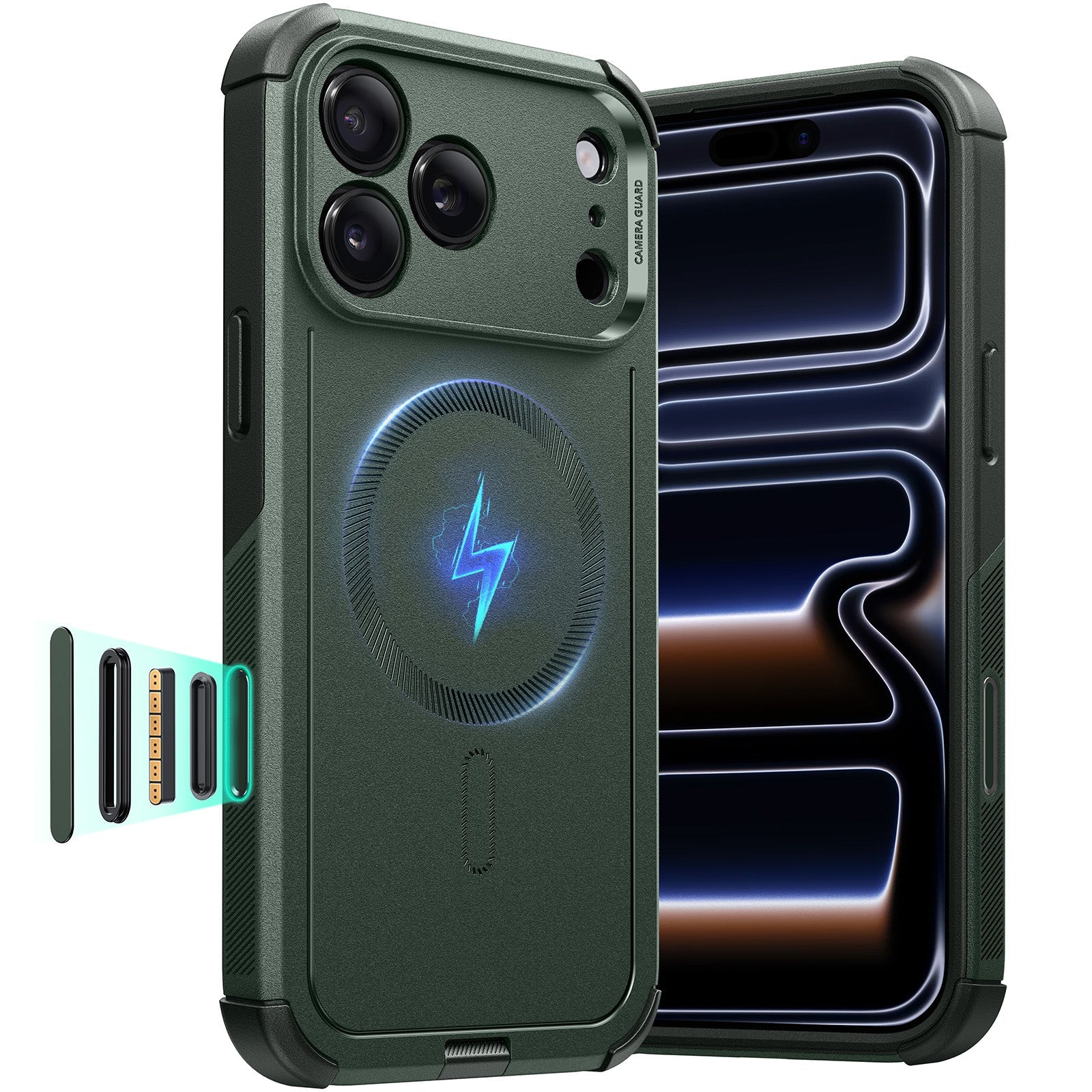 iPhone 17 Pro Max Cyber Tough Magnetic Case (Camera Control) - Olive Green ESR ESR