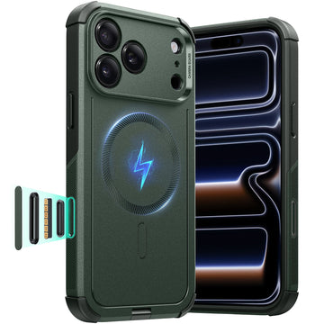 iPhone 17 Pro Max Cyber Tough Magnetic Case (Camera Control) - Olive Green ESR ESR